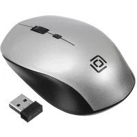 Мышь Oklick 565MW (серебристый/черный) фото 1